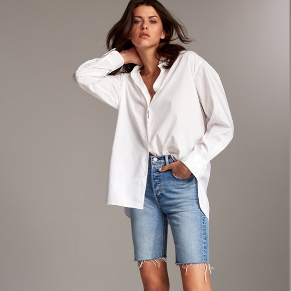 NWT Aritzia Denim Forum “Yoko Bermuda Shorts” - Picture 1 of 5